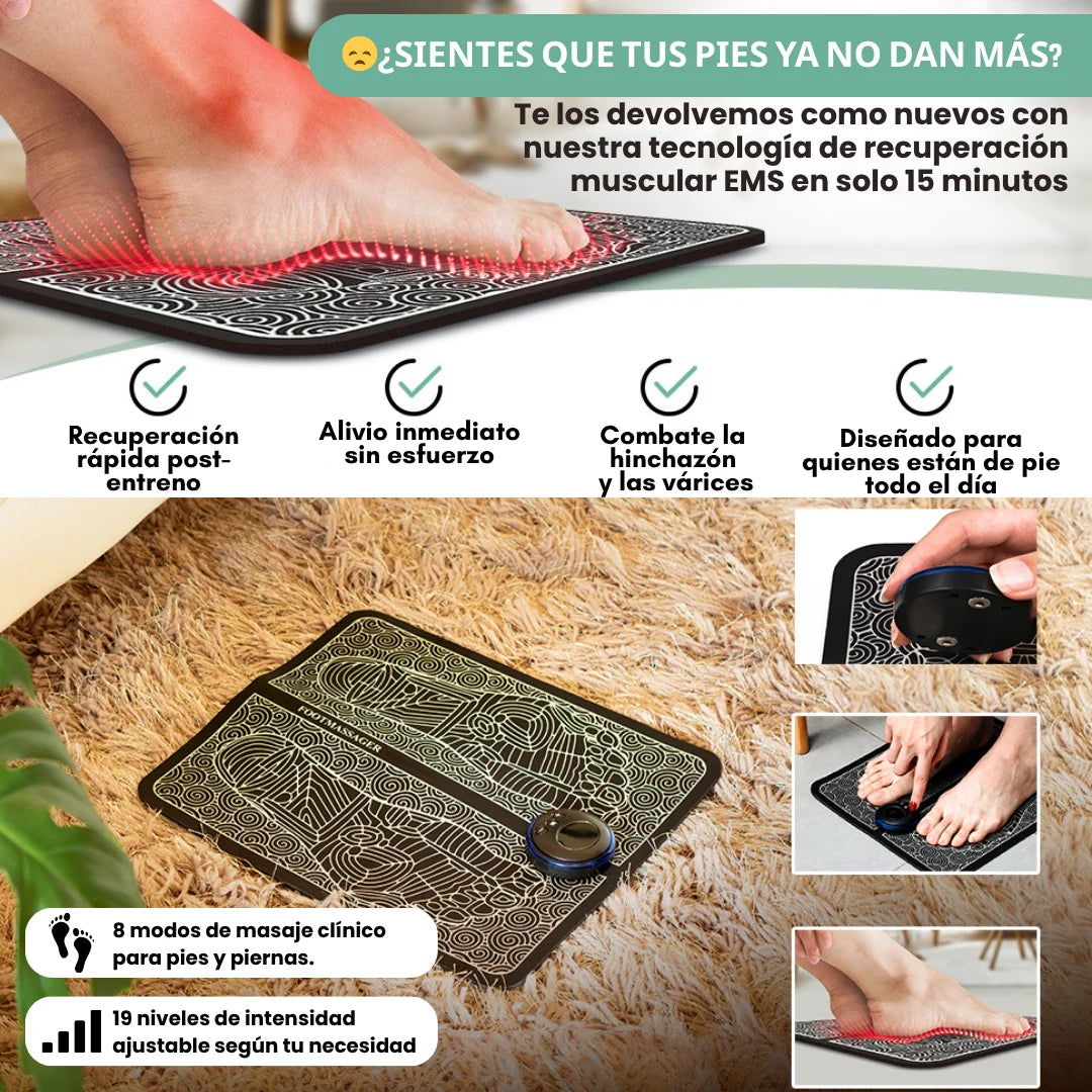 VitaFeet EMS™ Tapete Masajeador de Pies Profesional