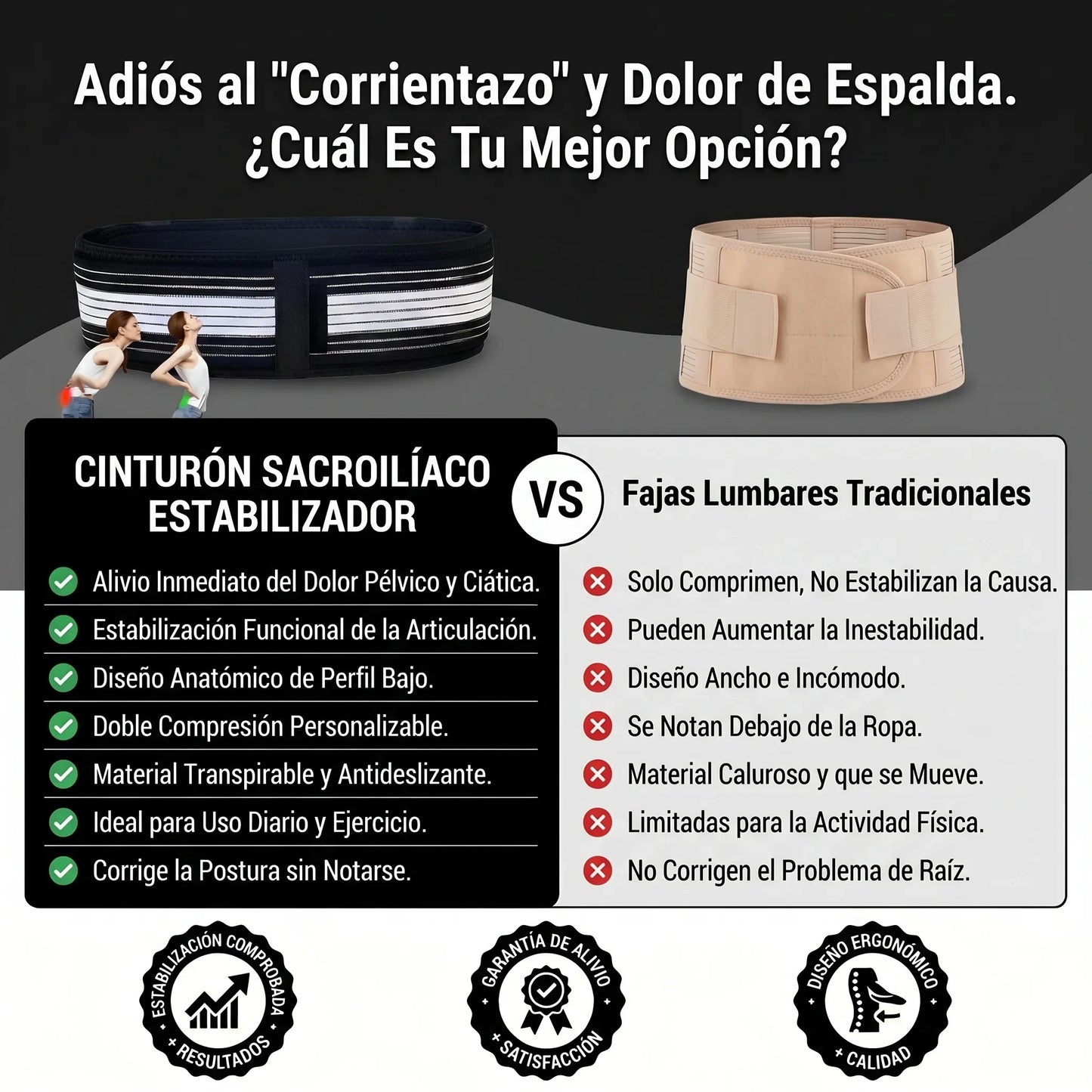 Cinturon Ciatica Lumbar Espalda