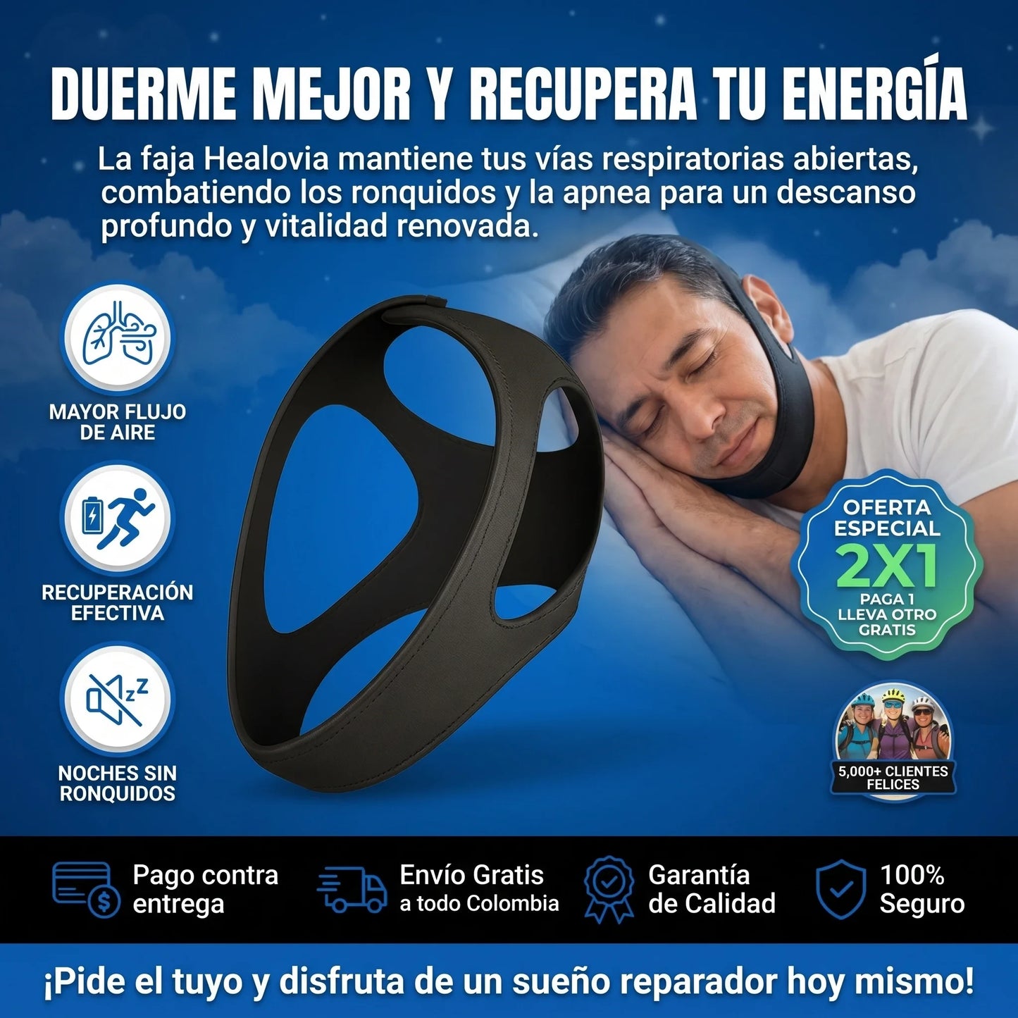 Mascarilla para la apnea del sueño Oferta Especial 2x1
